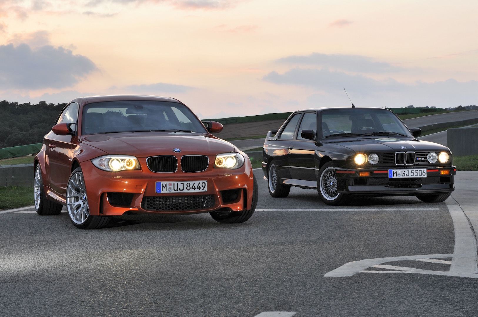 BMW 1 Series M Coupe and BMW M3 Sport Evolution.
