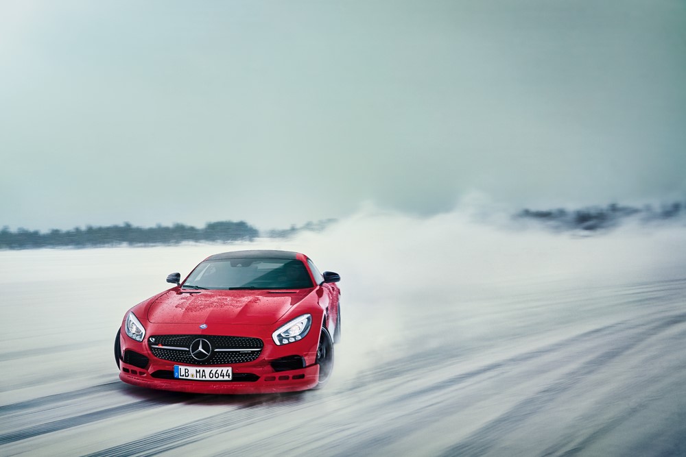 The AMG Winter Sporting Driving Academy will be available in Canada in 2017. 