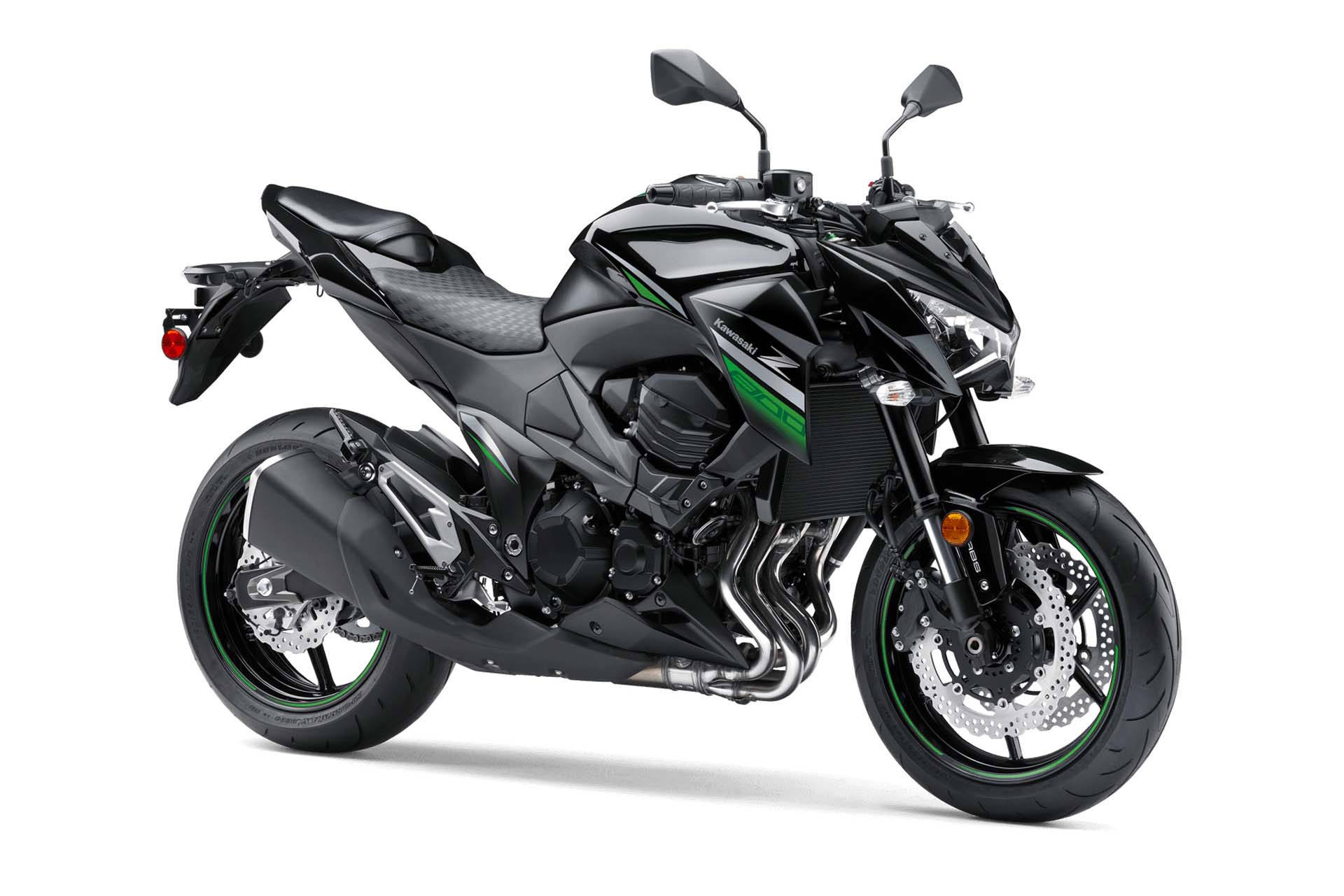 The latest Japanese make to bring a naked sport bike to North America, Kawasaki gives us the Z800, well priced, well powered and just plain good looking. Standard luggage hooks, low flat handlebars and a punchy 806 cc engine make this an entertaining commuter bike.